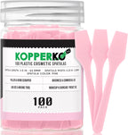 Cosmetic Spatulas (2.5”, 100 Pack) - Small Plastic Spatula for Cosmetics, Creams & Crafts | Essential Esthetician Supplies | Makeup Spatula or Multipurpose Mini Applicator for Skincare | Pink