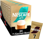 NESCAFÉ LATTE Instant Coffee Sachets x7 (Pack of 6, Total 42 Sachets)