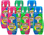WARHEADS Super Sour Double Drops - Liquid Sour Candy - Blue Raspberry, Green Apple and Watermelon Assorted Flavors - 1.01 oz. Bottles - 6 Pack