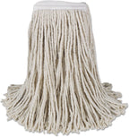 Boardwalk BWKCM02016S 4-Ply #16 Band Cotton Cut-End Mop Head - White (12/Carton)