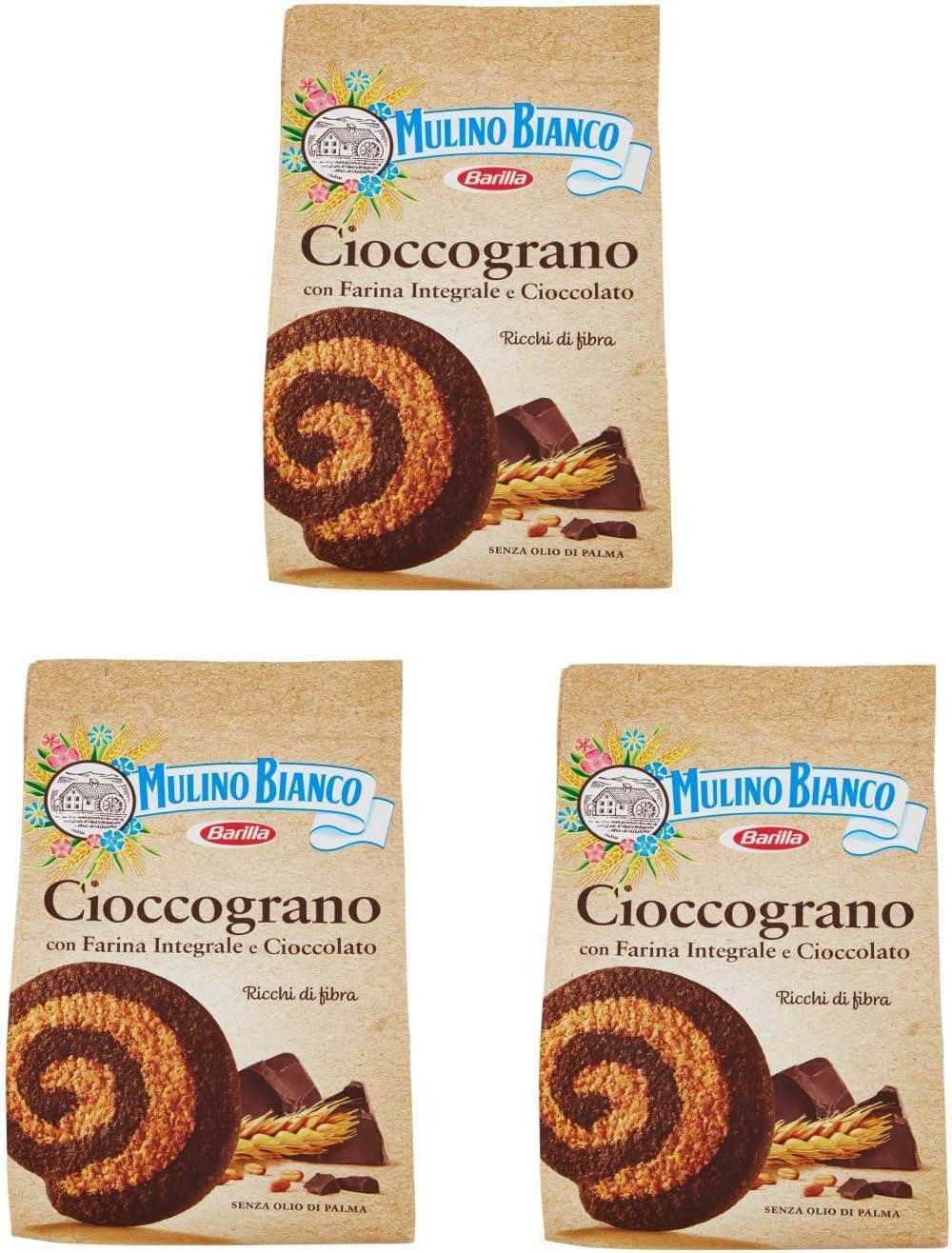 Mulino Bianco Cioccograno Cookies 330g 11.64oz, Pack of 3
