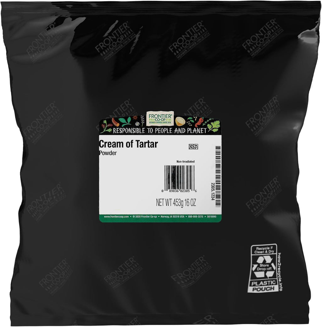 FRONTIER HERB Tartar Powder Cream, 16 Ounce