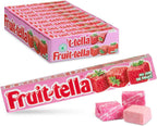 Fruit Tella Strawberry Chewy Candy with Fruit Juice 41g/1.44oz (Pack of 4)