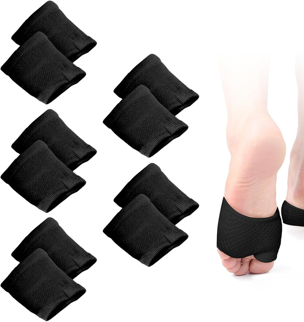 5 Pairs Open Toe Socks, Toeless Socks for Women Cotton Forefoot Topper Compatible with Open Toe Sandals
