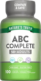 Nature's Truth Multivitamin for Adults 50+ | Non-GMO & Gluten Free Daily Supplement | Plus Vitamin D, C, and B Vitamins