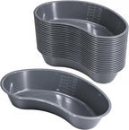 Vakly Emesis Basin 700 mL – Kidney Shaped Plastic Vomit Bowl, Graduated Medical Basin for Oral Care, Dental, Ear Irrigation & Home Care, Reusable (20)