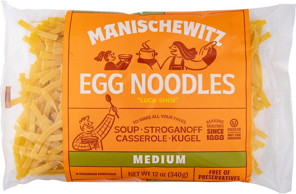 Manischewitz, Medium Noodles, 12 oz