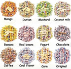 【12 Flavors White Rabbit Toffee】Chinese Specialty Gummy Candy,Milk Sugar,Mango Chocolate Flavor,New Year Goods,Childhood Snacks Food,Sweet Gifts,Leisure Food,Delicious Snack Gift (12 flavors,12 pcs)