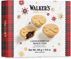 Walker’s Gingerbread Mince Pies - 4 Count (8.6 oz)- Holiday Treats and Desserts from Scotland