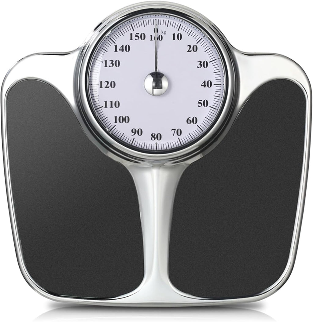 Mechanical Weight Scale, Mechanical Bathroom Scale, No Batteries Required, with Easy to Read Measurements, Weigh Up to 160Kg, for Home,Office,Dorm Scales