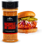 The Spice Lab Nashville Hot Chicken Seasoning - All Purpose Spicy Dry Rub for Chicken Wing Dust Seasoning - Gluten Free & Kosher Southern Flavor – 6.5 oz Shaker – 7106