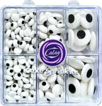 Edible Candy Eyes Sprinkles for Cake Decorating 4.6oz, Halloween Eyeball Sprinkles for Cookie Baking Ice Cream Brownie Cupcake Toppings