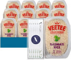 Veetee - Lavinia Essentials Bundle: 6-Pack of Basmati Rice Steam Filtered, 10.6 oz Microwaveable Tray + 1 Utility Prop.