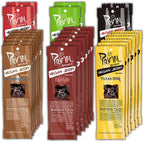 Primal Spirit Vegan Jerky - Most Popular Flavors Pack, 10 g. Plant Based Protein, ("The Classics" 6 Teriyaki, 6 Hickory Smoked, 6 Texas BBQ, 2 Thai Peanut, 2 Hot & Spicy, 2 Mesquite Lime 24-Pack, 1 oz