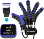 Hand Rehabilitation Robot Gloves Mobility Finger Training Equipment for Hemiplegia Stroke Cerebral Palsy Patient with USB Chargeable Right Hand (Blue Size S)