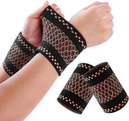 Wrist Brace, 2 Pack Elastic Wrist Support with Strap, Unisex, Right or Left, Suitable for Sprains, Tendinitis, Joint Pain, Sweat, Sports, Exercise, Workout, Gym and Wrist Protection, S