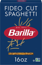 Barilla Fideo Cut Spaghetti Pasta, 16 oz. Box - Non-GMO, Made with Durum Wheat Semolina - Kosher Certified