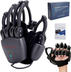 Upgrade Rehabilitation Robot Gloves for Stroke Hemiplegia Recovery, Portable Robotic Hand Glove for Stroke Rehab, Adjustable Strength, 4 Mode (Plug-in Style Without Mirror Training, Left Hand-L)