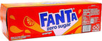 Fanta Zero Sugar Orange Soda, 12 Pack