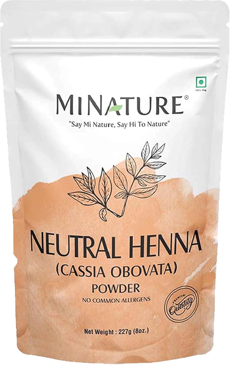 minature Pure Neutral Henna Powder(Cassia Obovata) |for Hair Conditioning| Adds no Colour to hair| 100% Herbal & Natural Scalp care mask |Unisex |227 gm(8 oz)