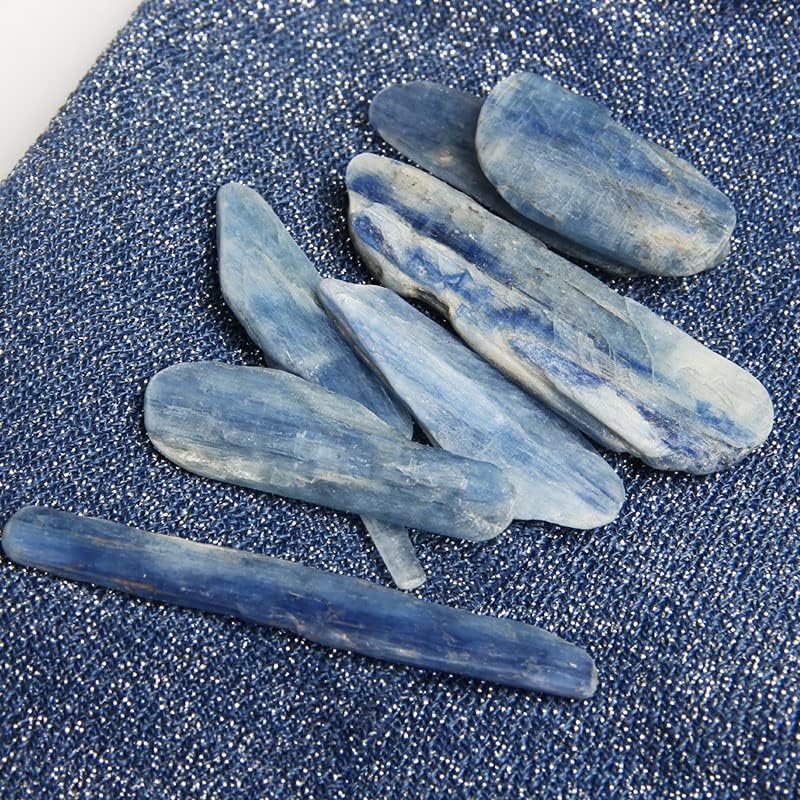 Acxico 1Pcs 200g Rough Blue Kyanite Blades Raw Pieces Crystals