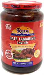 Rani Dates & Tamarind (Imli) Chutney 26.5oz (750g) Glass Jar, Ready to eat, Vegan ~ Gluten Free | NON-GMO | Kosher | No Colors | Indian Origin