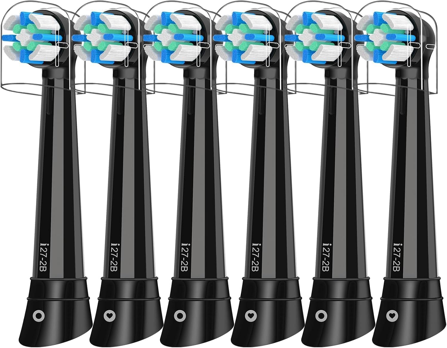 iO Replacement Heads Compatible with Oral B iO 2/3/4/5/6/7/8/9/10 Series Electric Toothbrush,Toothbrush Heads Compatible with Oral B iO,Gentle Gum Care Bristles for a Comfortable Clean,Black