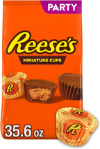 REESE'S Miniatures Milk Chocolate Peanut Butter Cups, Candy Party Pack, 35.6 oz