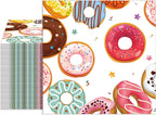 40 Pack Donut Napkins Disposable Colorful Candy Paper Napkins Perfect for Dinner Ice Cream Birthday Sprinkle Baby Show Sweet Treat