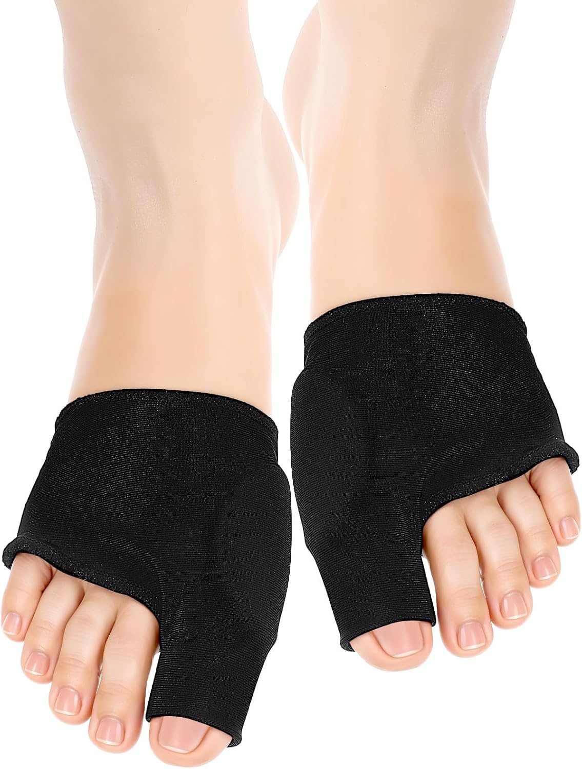 Ptwola 1 Pair Bunion Corrector Pad Hallux Valgus Big Toe Straightener Anti Slip Bunion Fix Splint Socks Gel Cushion Toe Brace Pain Relief Elastic Foot Bunionette Corrector Device for Men Women