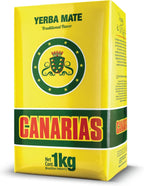 Canarias Yerba Mate Traditional 2.2 lb - Uruguayan Yerba Mate Tea - Ground Leaf Without Stems (Sin Palo) | Strong & Full-Bodied Flavor