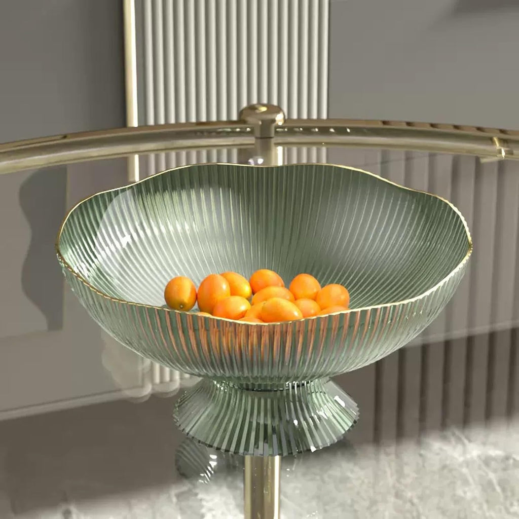 Fruit Bowls Fruit Tray Home Living Room Coffee Table Fruit Basket Candy Tray Snack Placement Tray Snack Tray with Base Fruit Basket (Color : Green)