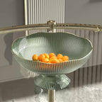 Fruit Bowls Fruit Tray Home Living Room Coffee Table Fruit Basket Candy Tray Snack Placement Tray Snack Tray with Base Fruit Basket (Color : Green)