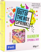 PME Out of the Box Sprinkles Themed Sugar Decorations 60g - Rainbow Mix