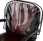 Noverlife Round Barber Chair Cover Protector, 20 in Wide Clear PVC Salon Chair Cover, Hairdressing Chair Back Stitched Cover Durable Easy Clean Covers Prevents Damage for Hair Salon Spa Office Chairs