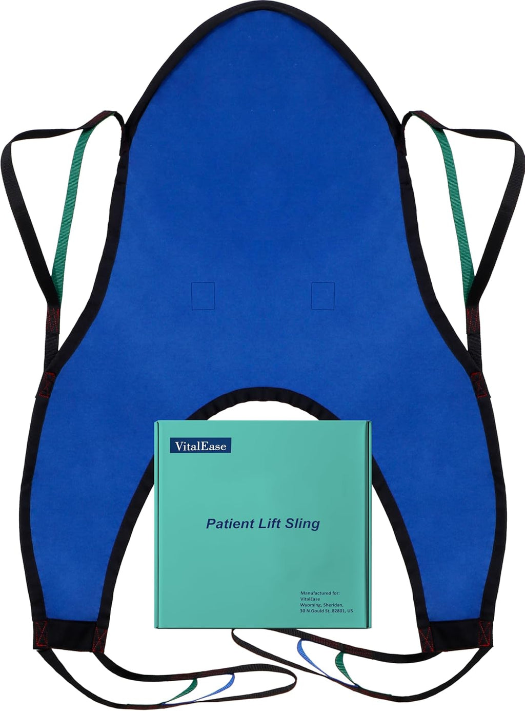 U-Shaped Lift Sling with Head Support, Transfer Sling for Elderly and Disabled, Polyester Lift Pad for Lifting Patients, Medical Devices- Max Wight 600lb (Medium)