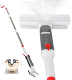 Window Cleaner with Front and Rear Cleaners + Expandable Sprayer - Window Vacuum Squeegee - Complete Kit for Glass, Windows and Mirrors, Quick Drying- Window Cleaner Tool - Car Window Cleaner Spray