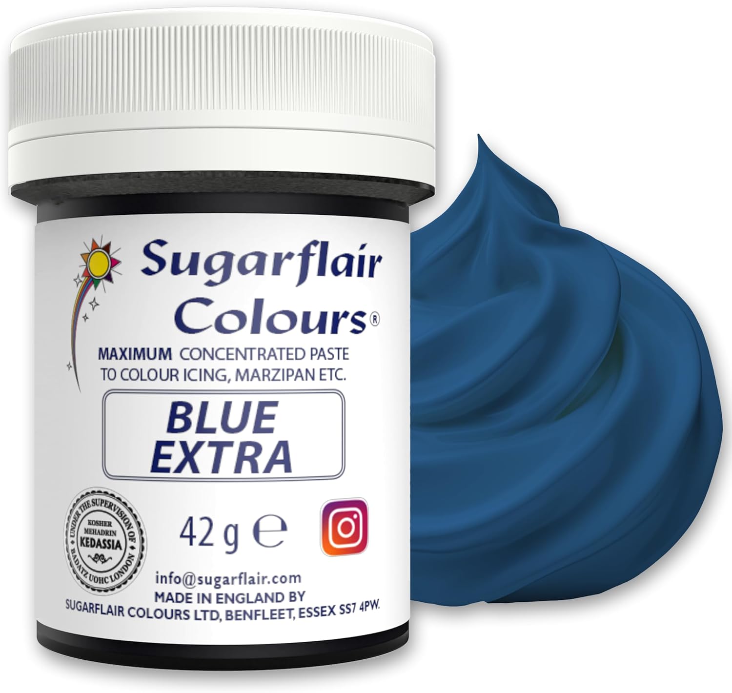 Sugarflair Maximum Concentrated Paste Edible Food Colouring 42g - Blue Extra