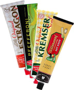4x200g Mautner Mustard Variety - Kremser - Tarragon - Markhof Hut - Pepperoni/Austria
