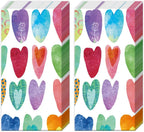 IHR Ideal Home Range Pocket Tissues 4-Ply Facial Tissue Pack, 10-Count, Rainbow Hearts, 2-Pack Only