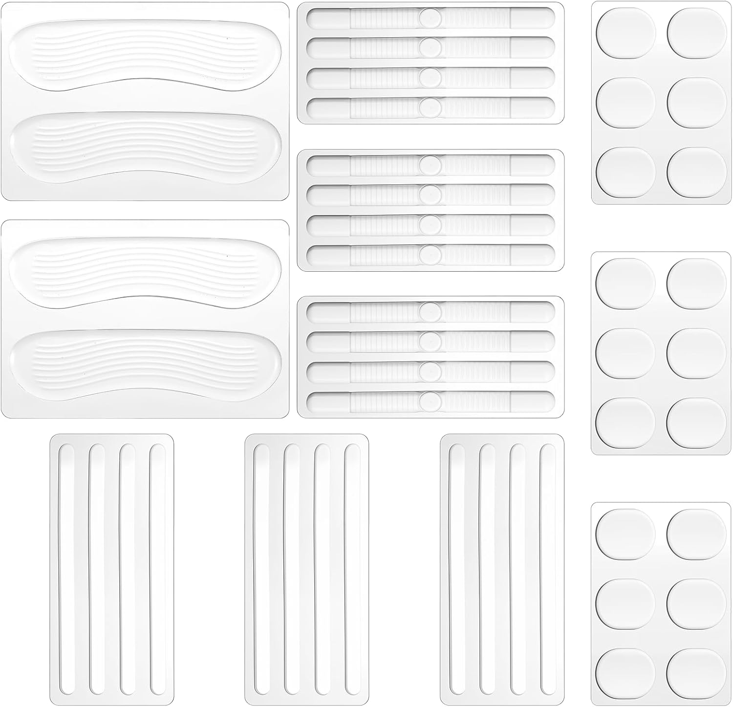 Dimeho 34 Pcs Silicone High Heel Cushion Inserts Pad Shoe Strap Grip Anti Slip Sandals Gel Protector Strips Sling Backs Foot Support Sticker for Women Men Sports Sneakers