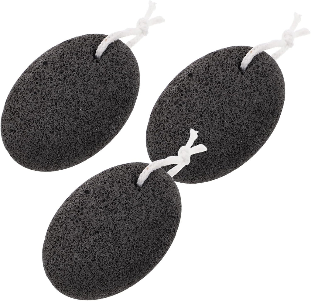 Pumice Foot Scrub 3pcs Natural Pumice Stone Lava Pedicure Tools Foot Stone Natural Pumice Stone for Feet Exfoliates and Reduces Corns