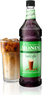 Monin - Premium Iced Coffee Concentrate | Clean Label with No Artificial Flavors, No Artificial Preservatives (BPA-Free Plastic Bottle, 1 Liter)