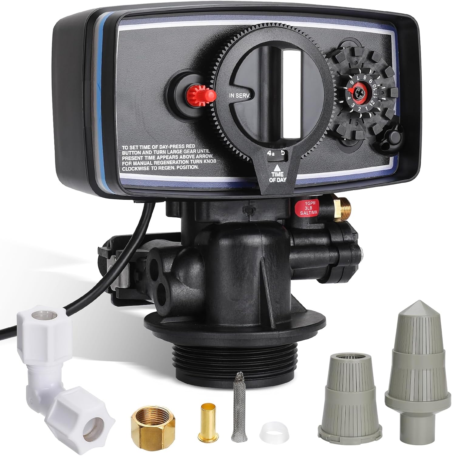 5600 Water Softener Timer, 12 Day Timer Control Valve, 3W Timer Valve Backwash Head for Water Purifier Softeners