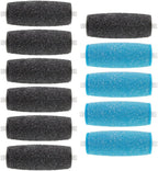 11 Pack Include 7 Extra Coarse & 4 Regular Coarse Replacement Roller Refill Heads Compatible with Amope Pedi Electronic Foot File