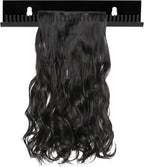 Hair Extension Holder, Wig Stand Hair Extension Display with Suction Cups & Foam Pads, Hai-r Hanger Tool for Washing, Coloring and Blow-Drying of Weft, Clip-In, Tape-In Extensions(COLOR:Black)