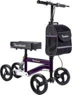 Economy Knee Scooter, Steerable Knee Walker, Foldable Knee Scooters for Foot Injuries Adult Best Crutches Alternative，Knee Scooter for Adults Purple