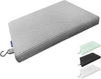 Gooo&Ma Non-Slip Waterproof Shower Seat Cushion Bathtub Pillow Shower Chair Bench Bathtub Cushion - with 3D Mesh & Hook - Bath Pillow，for Elderly，Pregnancy - Washable and Quick Drying(Gray)