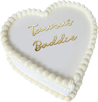 Sagittarius Baddie Cake Topper – Zodiac Birthday Cake Decoration for Sagittarius Girl, Cute Heart Shape Gen Z Aesthetic Party Decor (Taurus Baddie)