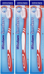 3X Wisdom Smokers Extra Hard Brush Toothbrush (Previously Addis) by Wisdom